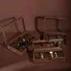 Smyckeslådor Walnut Wood mer än att ta emot en Case Wrist Watches Collection Box Display Transparent Boxes 231117