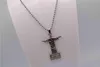 Pendant Necklaces Fashion Brazilian Jesus Cross Necklace. Rose Beaded Rosary Long Chain. Necklace