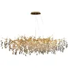 Franska lyxiga moderna takkronor hem dekoration villa amerikansk mats vardagsrumslampa kristall glans ledande hängslampor