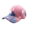 Casquettes de baseball pour adultes Casquette à visière Tie-Dye Print Chapeau de baseball résistant au soleil pour femmes hommes Unisexe Camo Accesorries