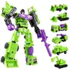 Jouets de transformation Robots Transformation 6 en 1 modèle Defensor Devastator jouets figurine Robot jouets en plastique cadeau pour l'éducation des enfants 231117