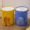 Andra tvättprodukter barn leksaker smutsiga klädlagring väska söt tecknad smutsig tvättkorg förtjockar foder fällbar hem tvätt förvaring hamper 230417