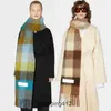 2023 Plaid ispessito Scialle da donna Acness Warm Wrap Pashmina Coperta Cashmere Europa Sciarpa autunno e inverno