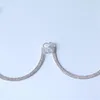 Kedjor utsökta moden Rhinestone bröststödbit smycken för kvinnor blommor form kristallkedjan tillbehör grossist