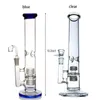 Bongs de agua de vidrio reciclador Dab Rig Hookahs Beaker Bong tubo de quemador de aceite de vidrio bongs de agua para fumar banger de 18 mm