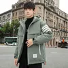 Men's Jackets Jacket Winter 2023 For Mens Korean Fashion Trench Hooded Ropa Y2k Clothings Long Sleeve Clothes Down Warm Thick Coat 231116