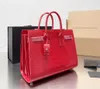 Yeni kırmızı totes en kaliteli timsah tote çanta kadınlar organ çanta crossbody dükkan çantaları tasarımcı çanta çantası çoklu cep orijinal deri büyük kapasit