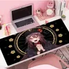 Mouse Pads Apoios de Pulso Genshin Impact Hu Tao Anime Mouse Pad Grande Gaming Mousepad Tapete de Borracha Deskmat Acessórios para PC Protetor de Mesa Teclado Gamer Pads YQ231117