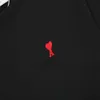 Designer Hoodie Men's Sweatshirts Fashion Streetwear Ami French Solid Sweater Women's 2023 Spring Autumn New Love Embroidery Loose Couple Fashion Top Men