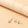 Collier boucles d'oreilles ensemble bijoux valise à roulettes mariage larme cristal strass Bracelets demoiselle d'honneur pour