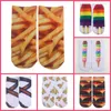 Frauen Socken 2023 Lustige 3D-gedruckte Zehen-Flip-Flops Totenkopf-Segeltuchschuhe gemusterte kreative Knöchel-Unisex-Halloween-Weihnachtsgeschenk TNS12