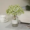 Decoratieve bloemen Groothandel 23cm Bouquet Artificial Babysbreath Gypsophila White Art Sky Star Plants Home Wedding Party Decoratie