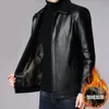 Kurtki mężczyzn Winstaint Men Płaszcz Casual Biker Zipper Męska kurtka skórzana marka Slim Fit Motorcycle 231117