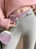 Kvinnors byxor capris sexiga vinter leggings termiska underkläder sammet bantning tight fleece stretch tjocka varma leggins för kläder kvinnor 231116