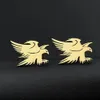 Manchetknopen dier Eagle Hawk Tattoo voor mannen vrouwen shirt mouwen sluiting roestvrij stalen sieraden huwelijksgeschenken pak set manchetknopen 231117