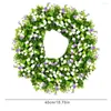 Decorative Flowers Spring Wreath 15.75 Inches Highquality Colourful Artificial Hanging Decor For Wall Window Indoor Outdoor Decoration