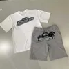 Survêtements pour hommes Ensemble short et t-shirt Trapstar pour hommes Survêtements couples de créateurs Serviette Broderie lettre ensembles pour hommes Sweat-shirt à col rond Trap Star pour femmes fp3