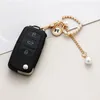 Cute Keychain Pearl Heart Keychain Cute Bow Pendent for Women Girls Headphone Case Car Key Ring Jewelry Car Accessories