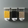 Bouteilles de stockage 1000ml 1500ml cuisine murale boîte réservoir à grains scellé distributeur de céréales manuel