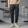 Мужские брюки CAAYU Joggers Cargo Casual Hip Hop Y2k Мужские брюки с несколькими карманами Спортивные штаны Уличная одежда Techwear Тактический хаки 231116