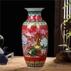 Vases Ceramic Vase Chinese Living Room Decorative Ornaments Enamel Home Decor Accessories Collectible Figurines Crafts Antiques