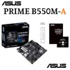 Moniteurs Asus Prime B550M-A Socket Am4 Carte mère Amd B550 Support R3 R5 R7 Cpu Ddr4 4800 MHz Pci-E 4 M.2 128 Go Carte mère Micro Atx Ne Dhyzs