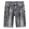 Herren Jeans Designer Europäische Cowboy SHORTS MÄNNER 5-Punkt Sommer dünne Leggings Mode Stickerei vielseitige gerade Röhrenhose VWL2 GBLA