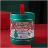 Apple Candy Candy Bow Ribbon Paper Hing Bucket Xmas Party Home Decoration新年2024年のドロップデリDhgzeのギフトラップクリスマスギフトパッケージボックス