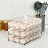 Держатель для яиц для хранения для холодильника Clear Colling Colling Stackable Организаторы для холодильника Контейнер