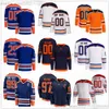 Camisas De Hóquei Costuradas 97 Connor McDavid 29 Leon Draisaitl 74 Stuart Skinner 14 Mattias Ekholm 91 Evander Kane 18 Zach Hyman 37 Warren Foegele 13 Mattias Janmark