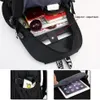 Marshmello Luminous USB Laptop ryggsäckar American Mystery DJ Student School Bag For Teenagers Men Women Girls Boys Book Bags New212p