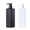 Bouteille de savon liquide, bouteille de shampoing, pompe à Lotion, porte-Gel douche, récipient vide, distributeur de savon liquide de 500ml, noir 218d, 1 pièce