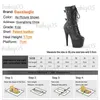 Stiefel Frauen STIEFEL Stiefel Punk Gürtel Schnalle 17CM Mode Plattform Exotische Tänzerin Ausbildung Schuhe Nachtclub High Heels Gothic Moderne stiefel T231117