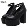 Dress Shoes Gdgydh spring autumn casual high-heeled shoes sexy ruslana korshunova thick heels platform pumps Black White Size 42 231116