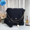 Bolsa de ombro Designer Lixo Itália Luxo Tote Mulheres Letra Dupla Moda Crossbody C