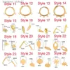 Stud 20pcs Stainless Steel Earring Geometric Stud Earring Base With Earring Plug Connector For DIY Earring Jewelry Making SuppliesL231117