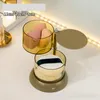 Lagringslådor 360 grade Rotary Makeup Puff Sponge Egg Box Transparent Stand 2/3/4 Grids For Face Powder Cosmetic Organizer