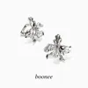 Boucles d'Oreilles LONDANY Conception Originale Fleur Liquide Bijou Oreille Clip Personnalisé No Hole Earbone Studs