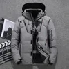 Jaquetas masculinas Mens pato branco para baixo jaqueta quente com capuz grosso puffer jaqueta casaco masculino casual de alta qualidade casaco térmico inverno parka homens 231116