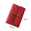Leather Loose-leaf Notebook Strap Planner Carry-on Book Travel Handbook Sub-business Record