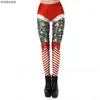 Womens Pants Capris Santa Claus Printing Snow Bell Xmas Leggings Sexy Women Christmas Party Happy Year Leggins 231116