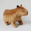 Poupées en peluche Simulation Fluffty Capybara animaux en peluche peluche poupées douces vraie vie Capybara poupées enfants jouets Peluche cadeau de noël 18 cm 230417