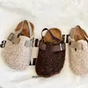 Slipper Autumn Winter Children Korean Wool Shoes Fashion Warm Slippers Baby Casual Cotton Boys Girls Non slip 231116