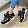 Dress Shoes 2023 Spring Autumn New Fashion Leather Stitching Platform Vulcanized Shoes Casual Running Tennis Women Sneakers Zapatos De Mujer T231117