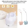 Table Lamps Reading Lamp 6W Adjustable Eye Protection Flexible Cartoon Study Light Blue Charging