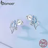 Stadnina 925 Sterling Silver Blue Exquipite Spinel Tulip Coldings Flower Studs For Women Party Fine Jewelry 231116