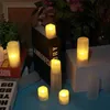 Candele 6Pack LED Candele senza fiamma Luci da tè a LED remote Candele tremolanti ricaricabili Matrimonio Compleanno Natale Decorazioni per la casa 231117