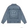 Jaquetas de desenhista Mens Casacos Casuais Outerwear Alta Qualidade Drew Smiley Face Bordado Denim Jaqueta Lavada Desgastada Solta Montagem Homens Mulheres Tendência