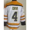 Men Hockey''nhl '' Retro 9 Johnny Bucyk Jersey Vintage Classic 12 Adam Oates 4 Bobby Orr 75th Anniversary CCMすべてがスポーツファンチームブラックのためにステッチ