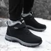 Boots Fashion Winter Men Ankel Soft Keep Warm Snow Mens Outdoor Nonslip Cotton For Par High Quality Shoes 231117